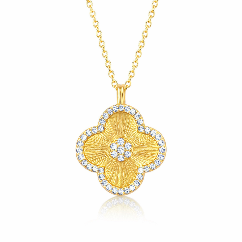 Lioré Clover Pendant Necklace in S925 Sterling Silver