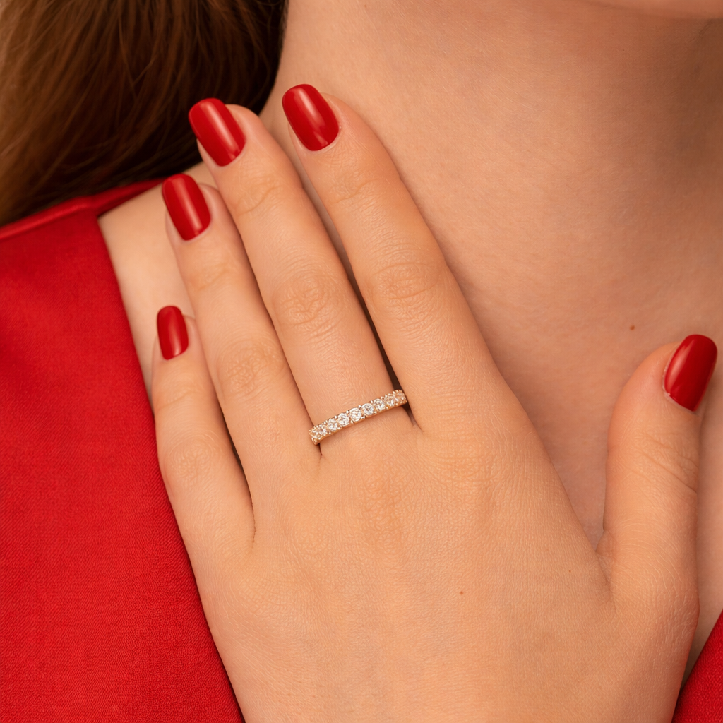 S925 Sterling Silver Band Stacker Ring