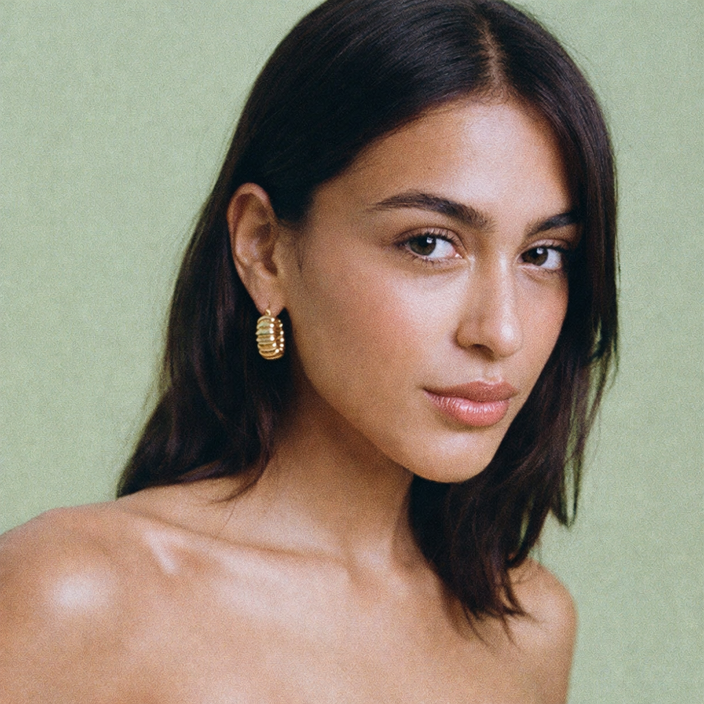 Classic Retro Hoop Earrings in S925 Sterling SIlver