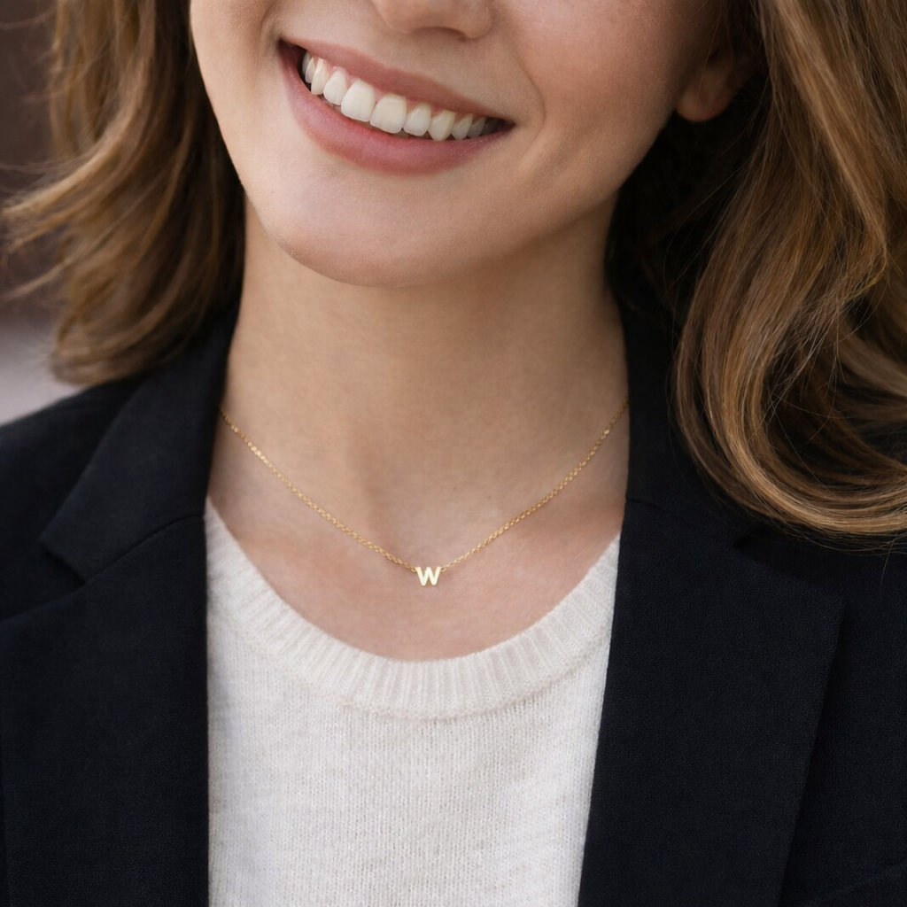 925 Sterling Silver Letter Necklace