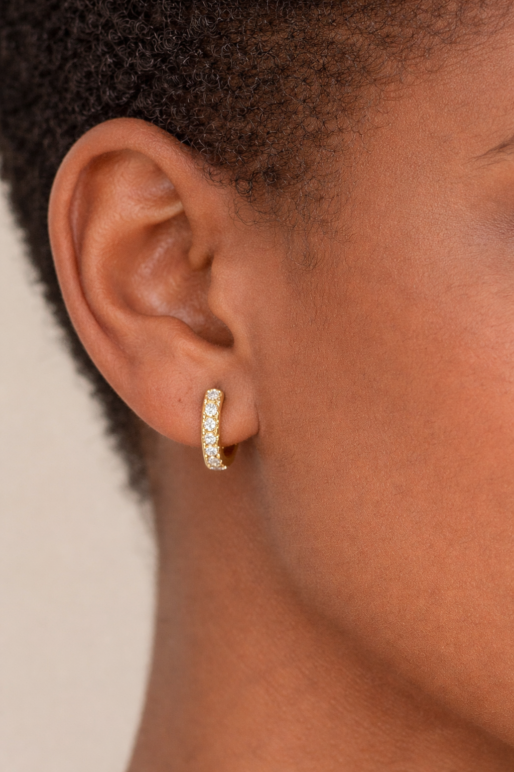 Huggie Hoop 925 Sterling Silver Earrings