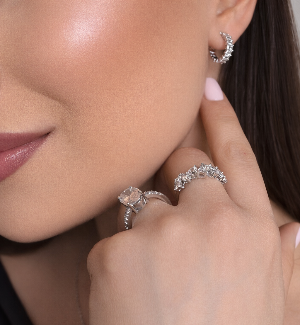 Lumen S925 Sterling Silver Hoop Earrings