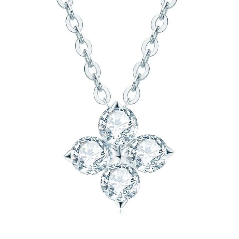 Four-Leaf Clover Necklace in S925 Sterling Silver
