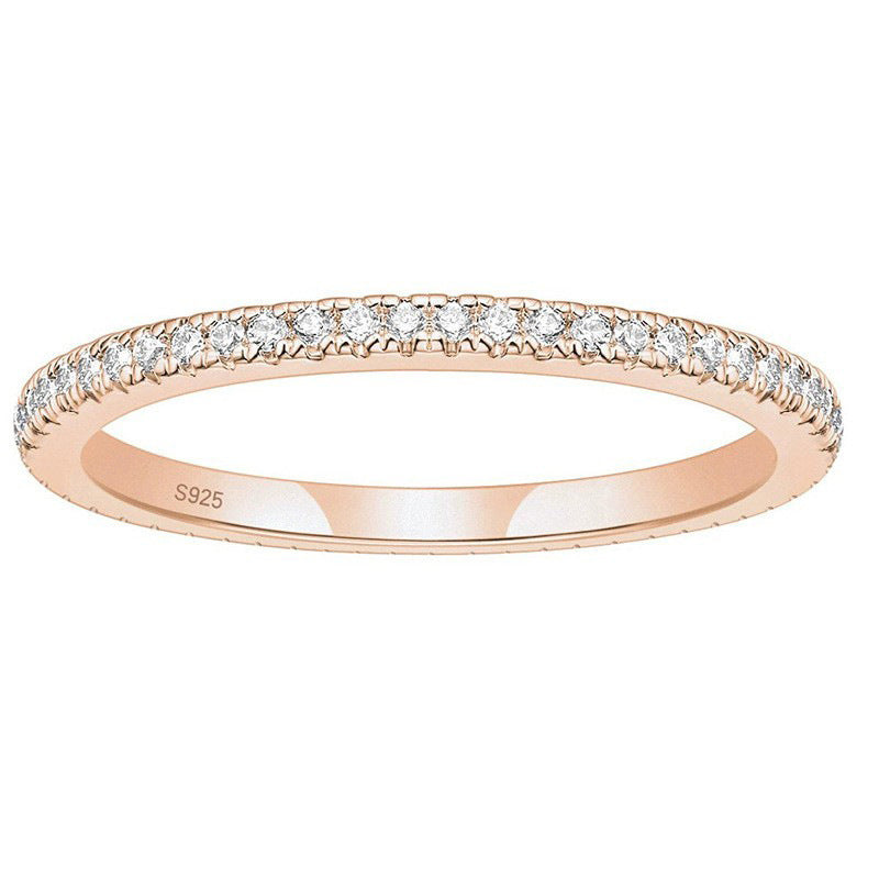 S925 Sterling Silver Band Stacker Ring