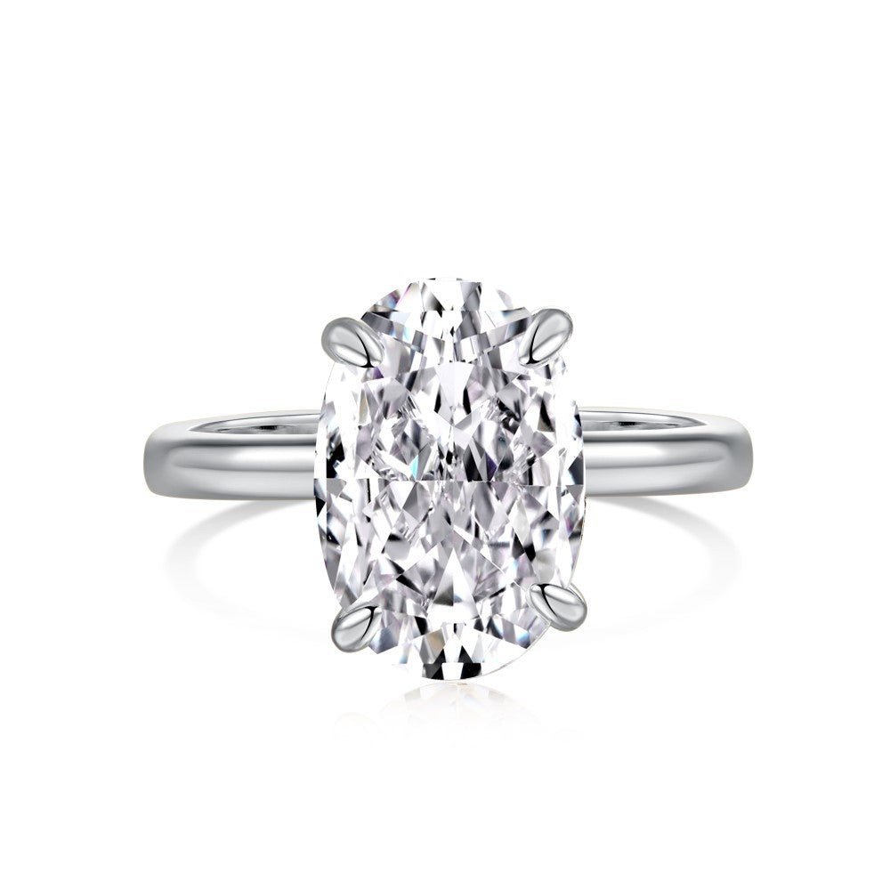 Luvea Oval Solitaire Ring