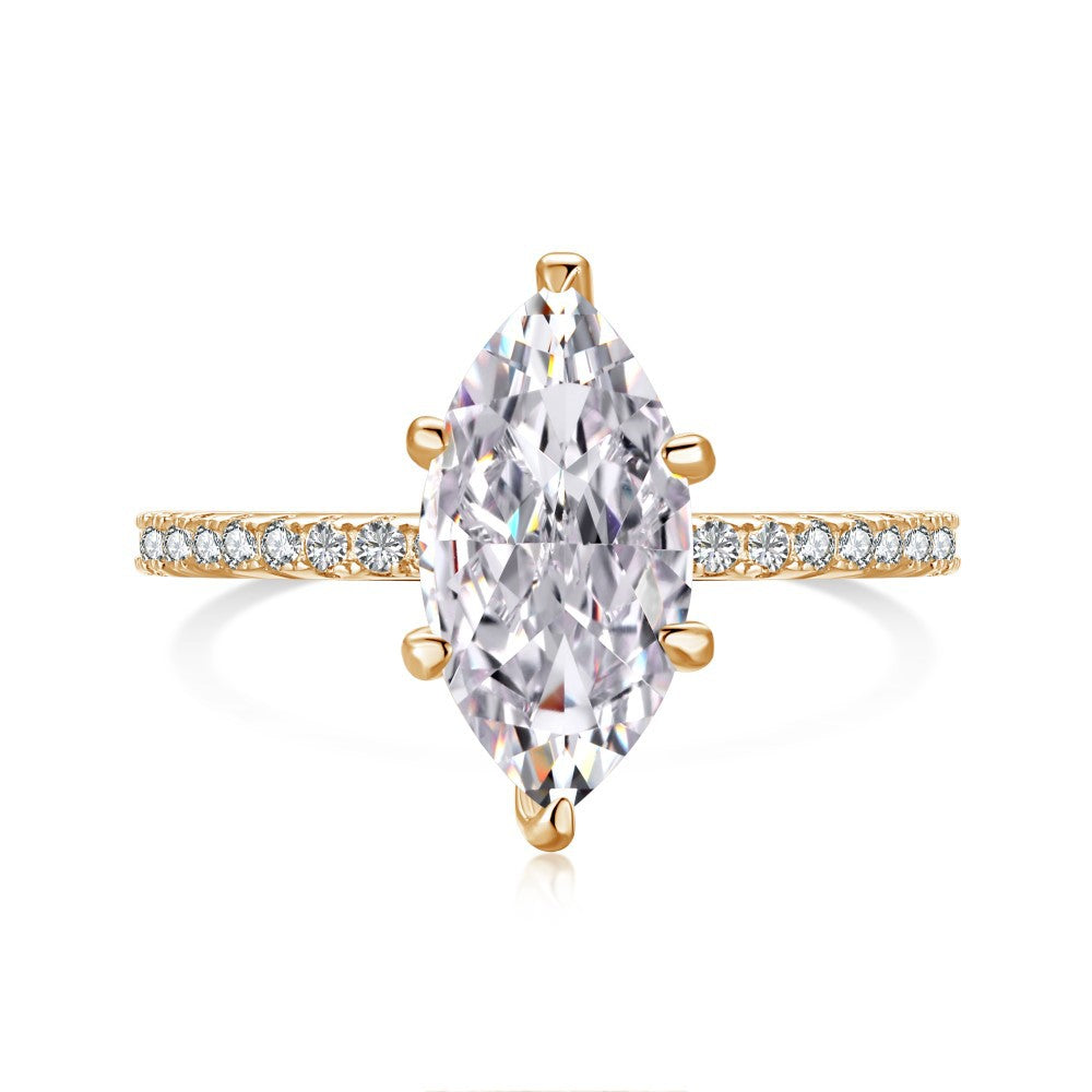 Luvea Aurora Marquise Solitaire Ring