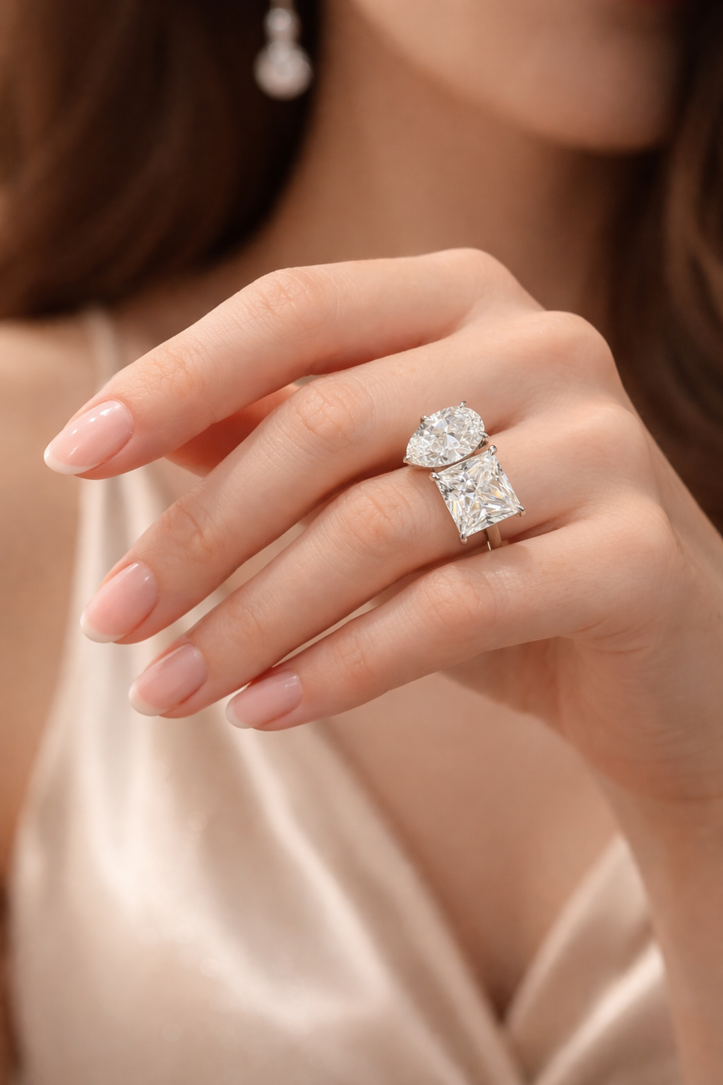 Dual Spark Ring in S925 Sterling Silver