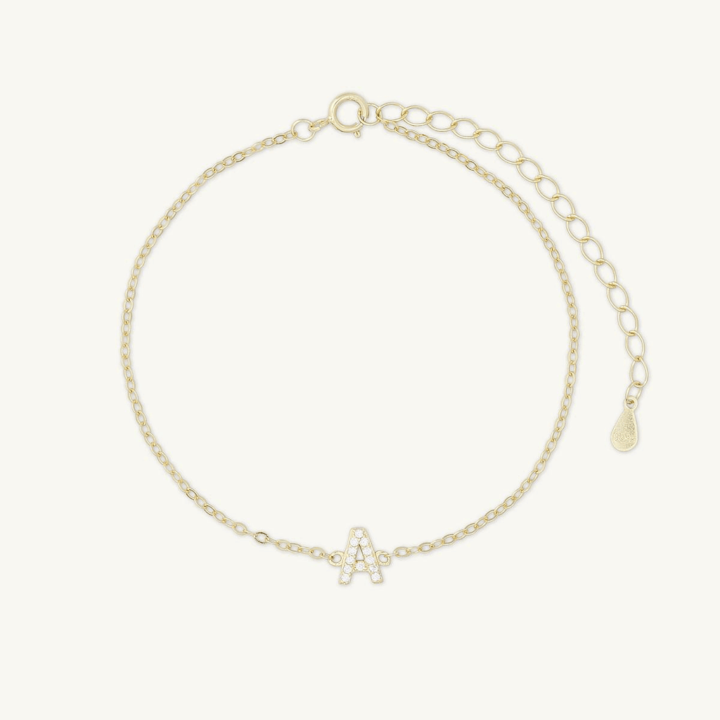 The Original Initial Sapphire Letter Bracelet