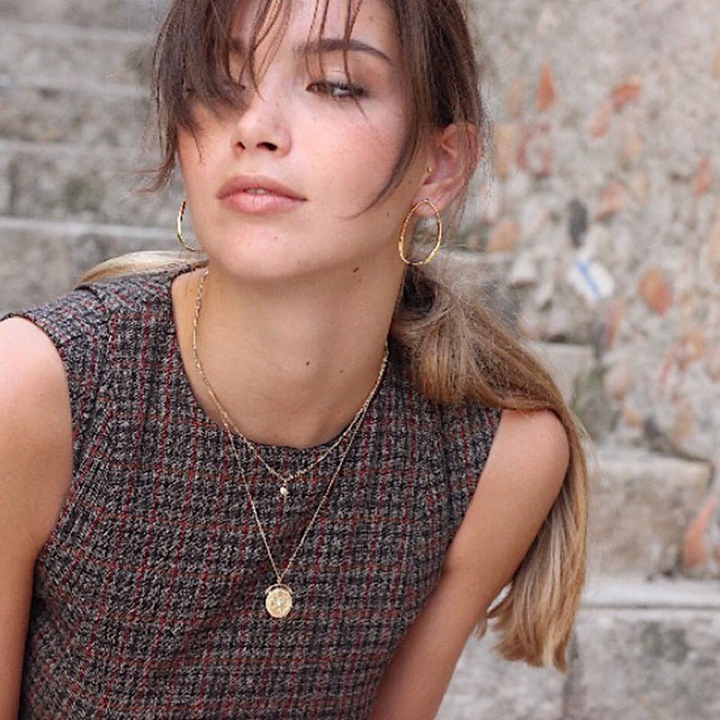 Boho Disk Layering Necklace