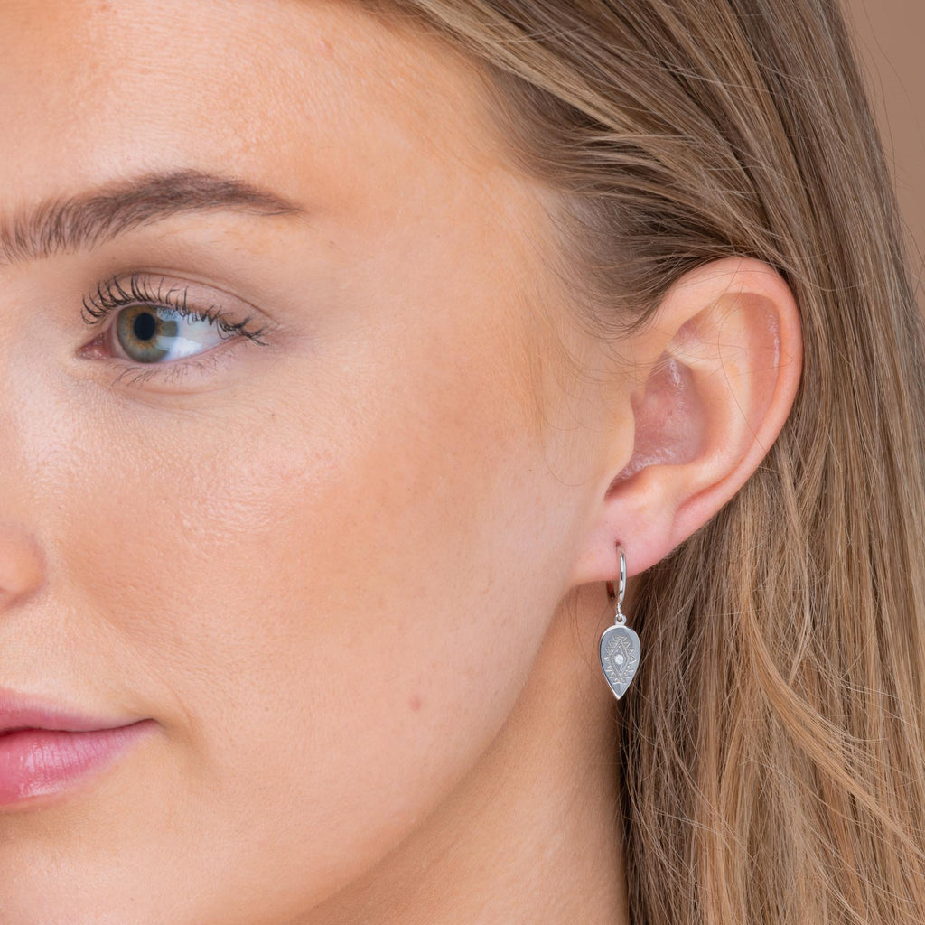 Boho Evil Eye Hoop Earrings