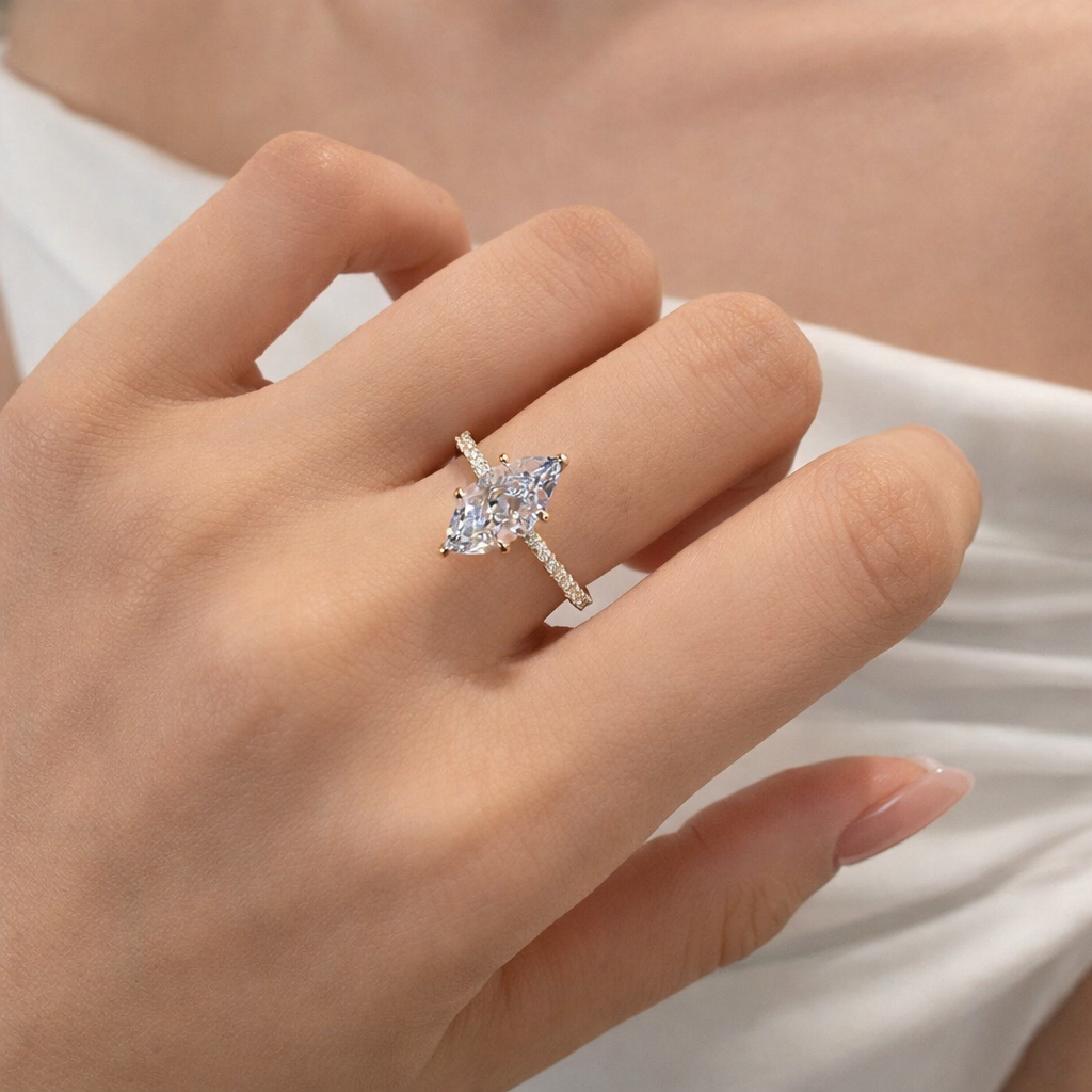 Luvea Aurora Marquise Solitaire Ring