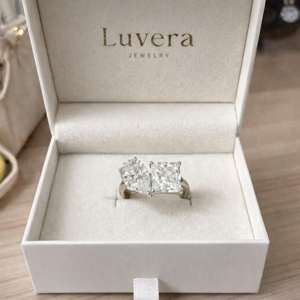 Dual Spark Ring in S925 Sterling Silver