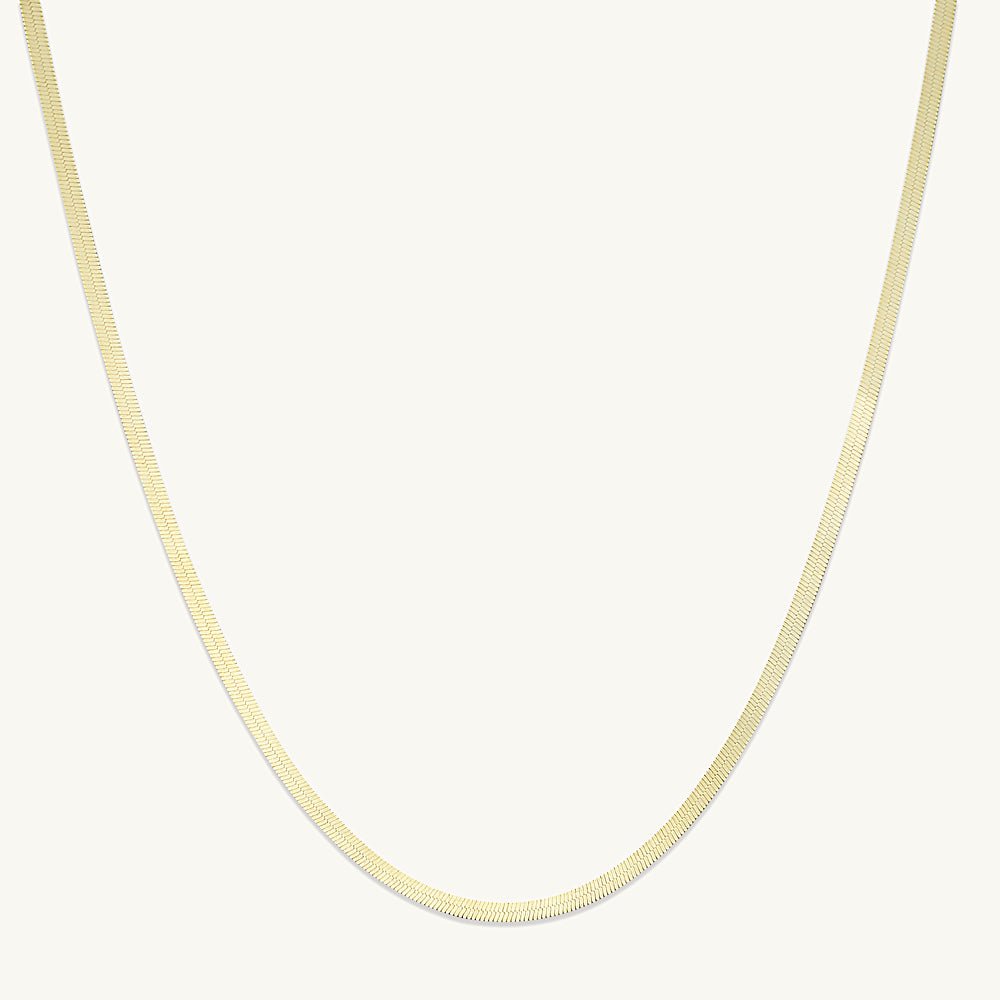 Classic Herringbone Chain Necklace
