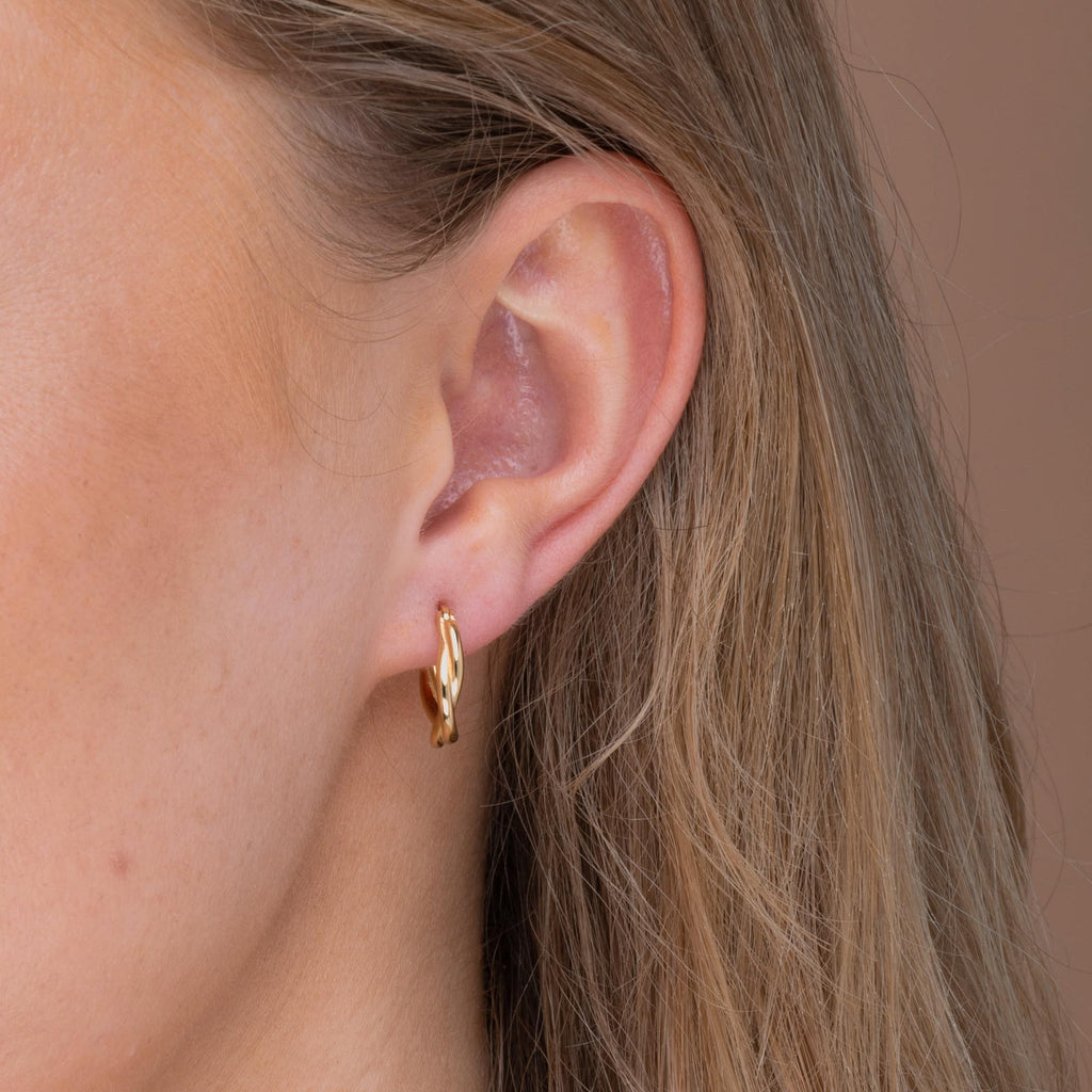 Classic Twist Hoop Earrings