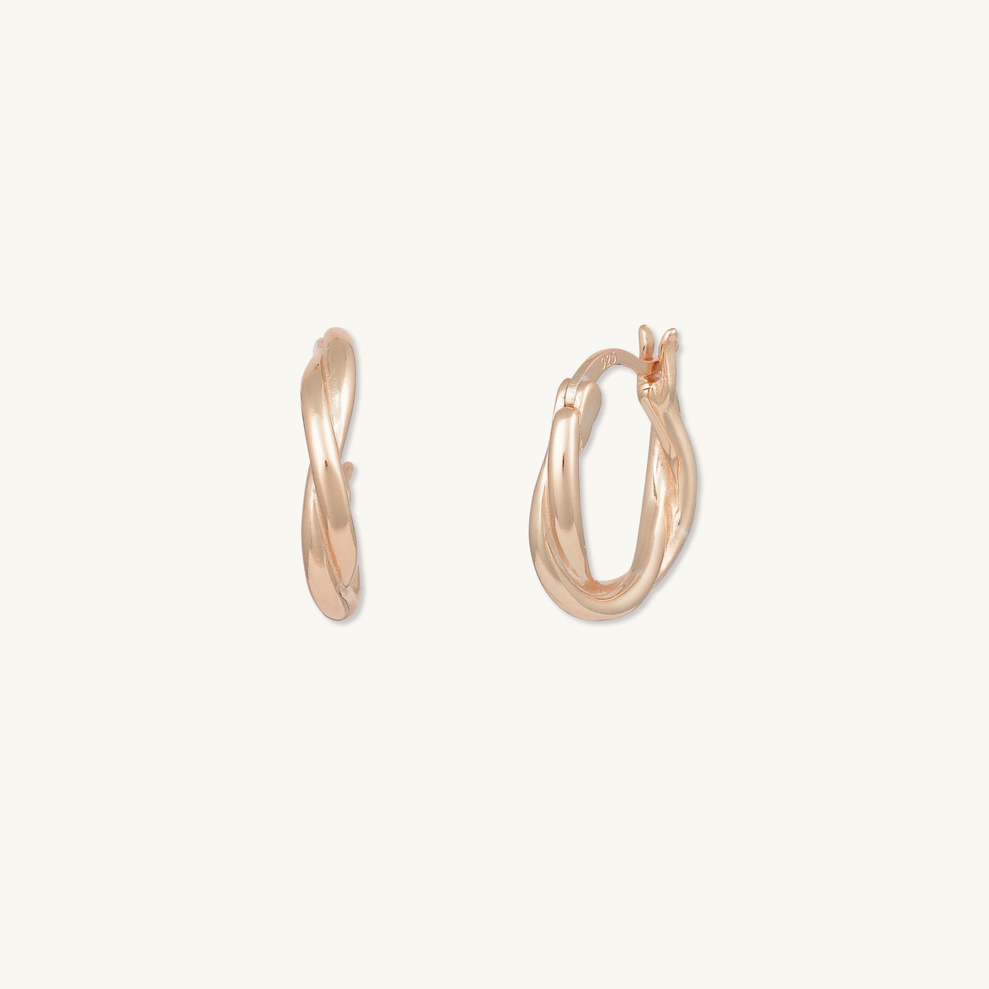 Classic Twist Hoop Earrings
