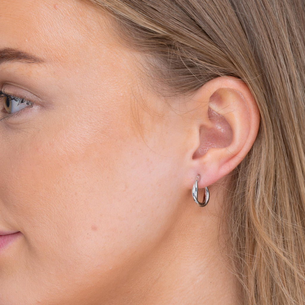 Classic Twist Hoop Earrings