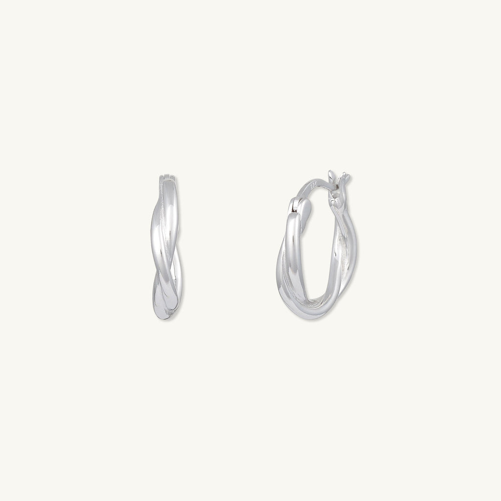 Classic Twist Hoop Earrings