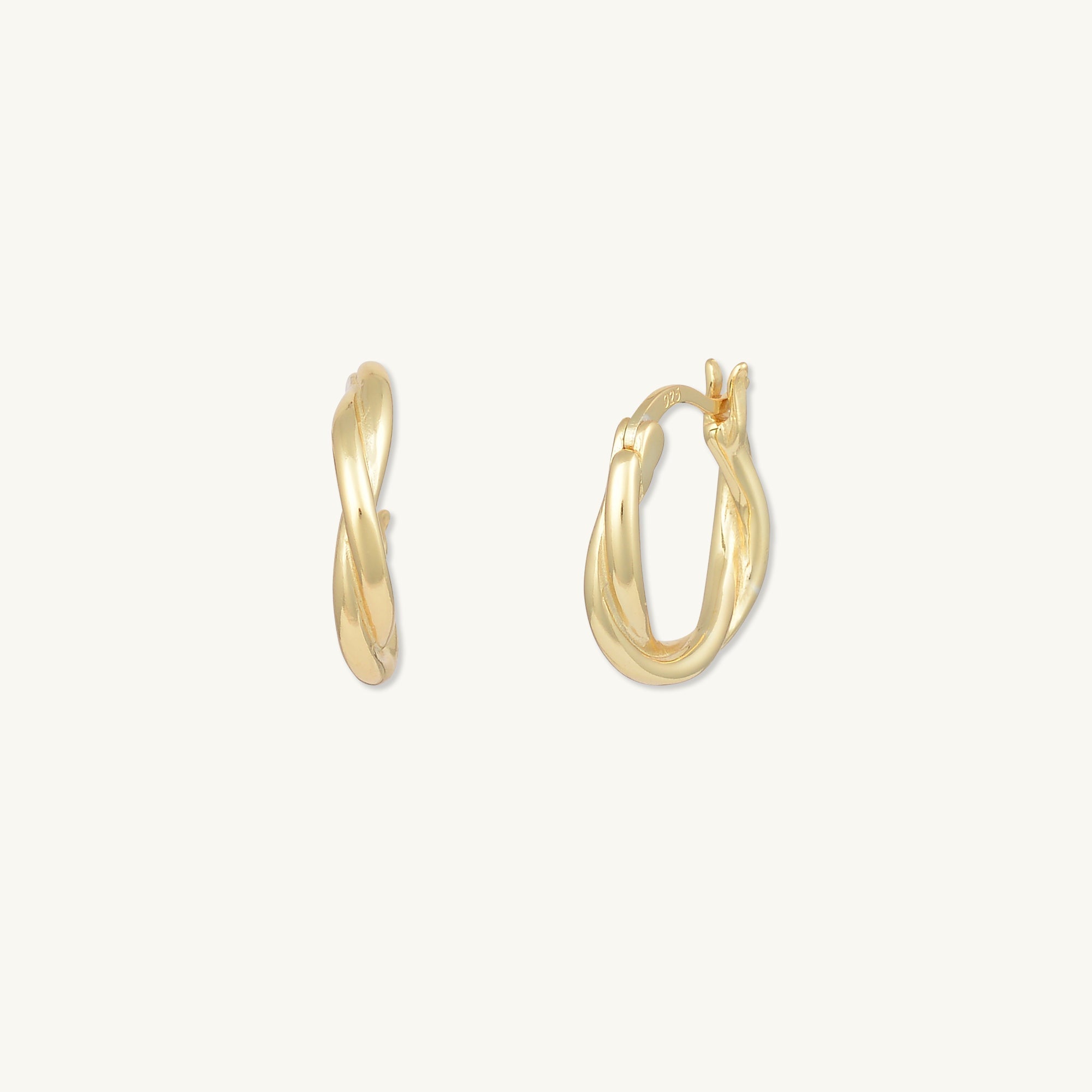 Classic Twist Hoop Earrings