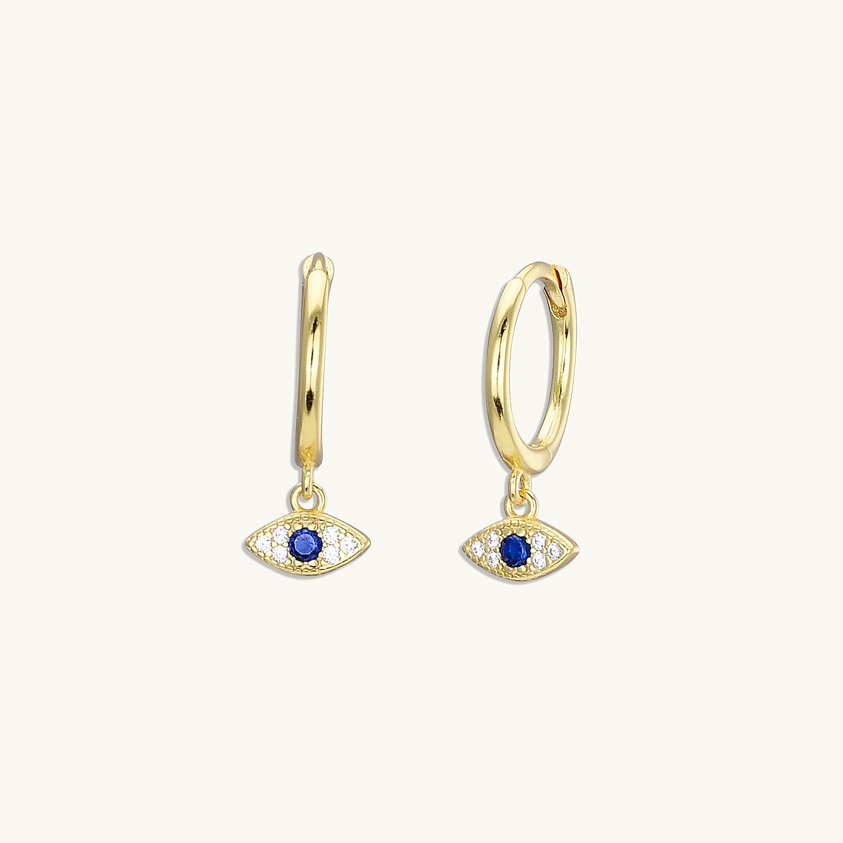 Evil Eye Pave Earrings