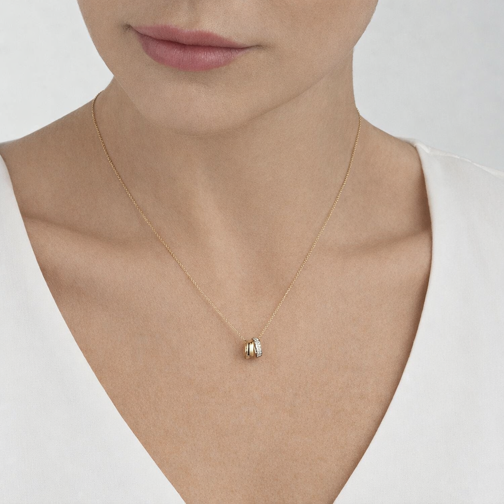 Noéra Pavé Link Necklace in S925 Sterling Silver