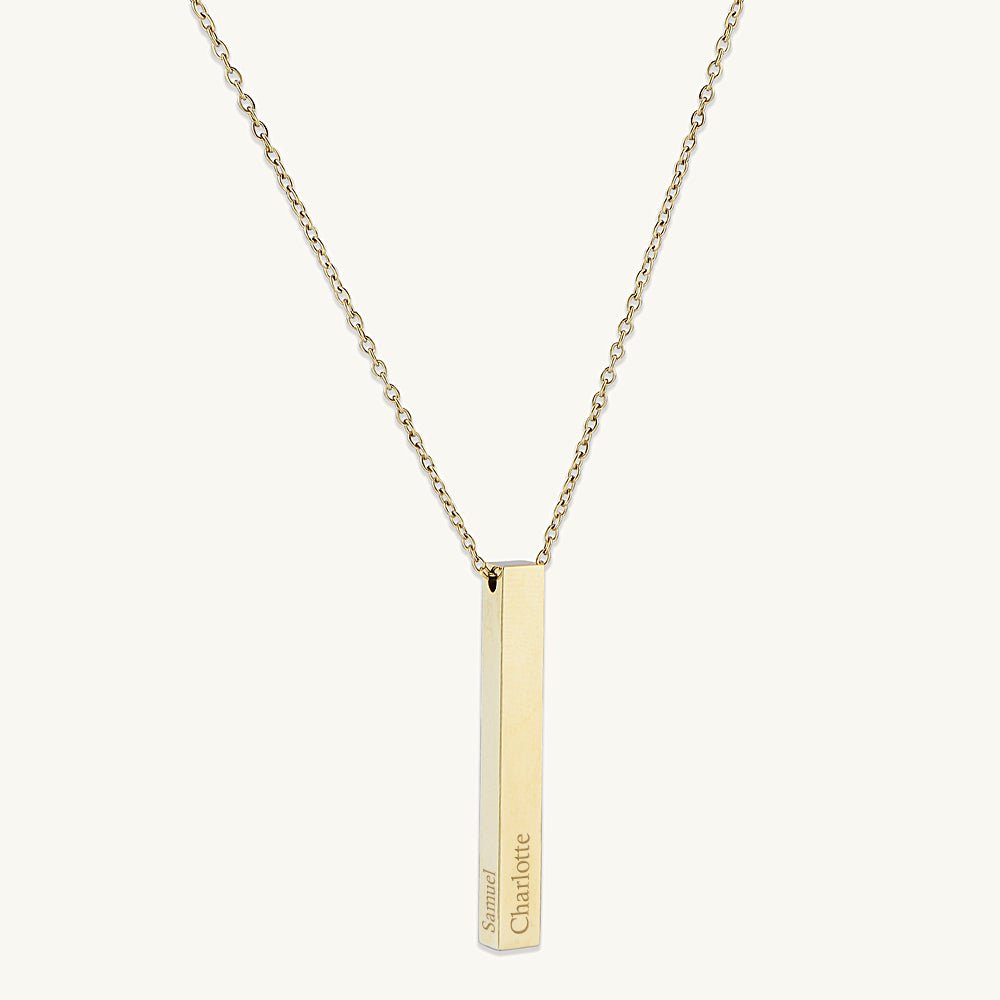 Pillar Bar Name Necklace