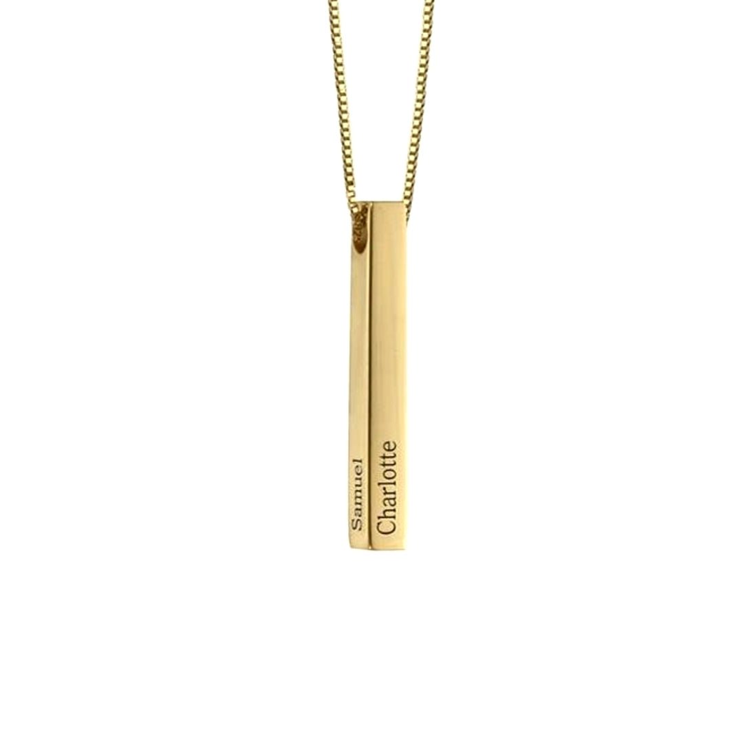 Pillar Bar Name Necklace