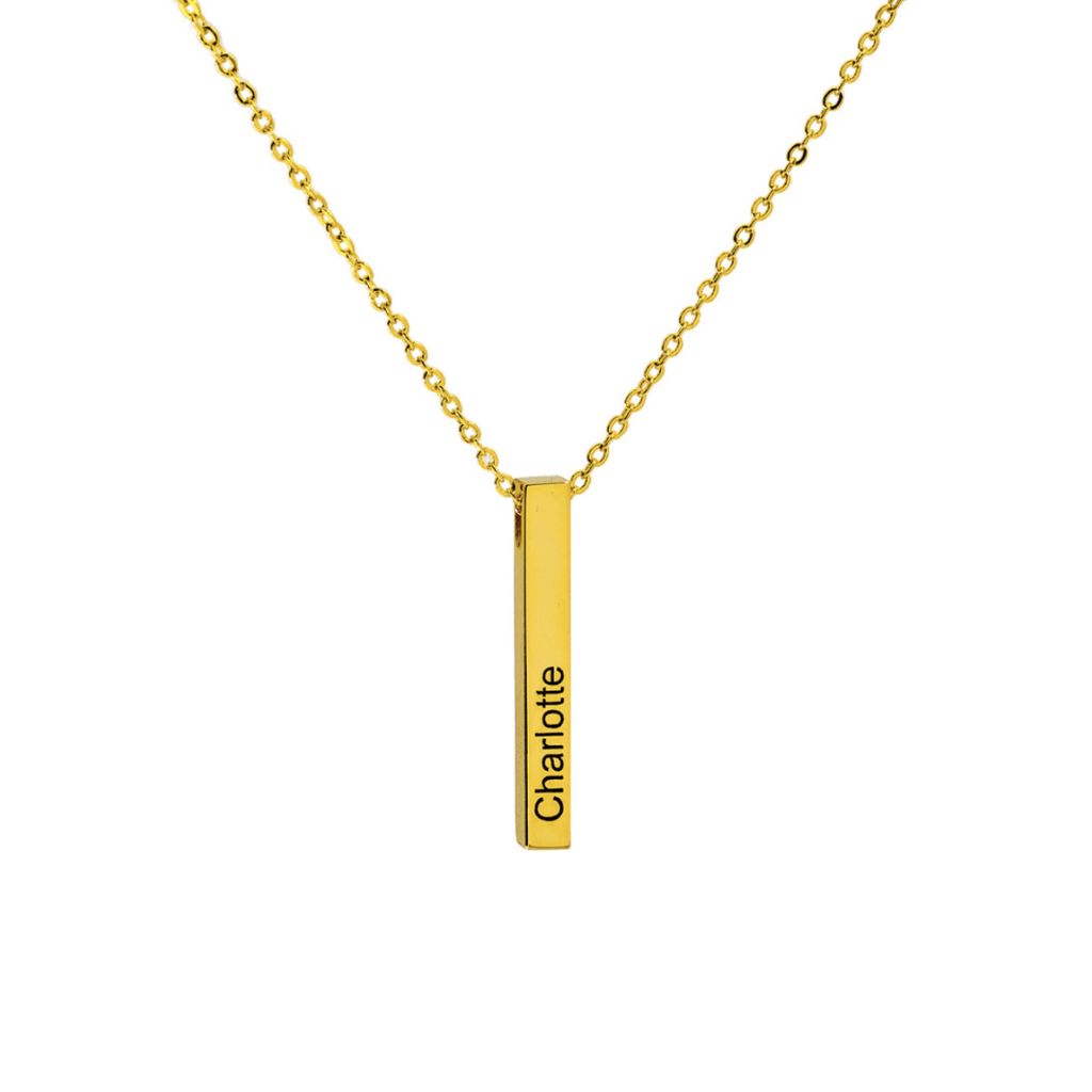 Pillar Bar Name Necklace