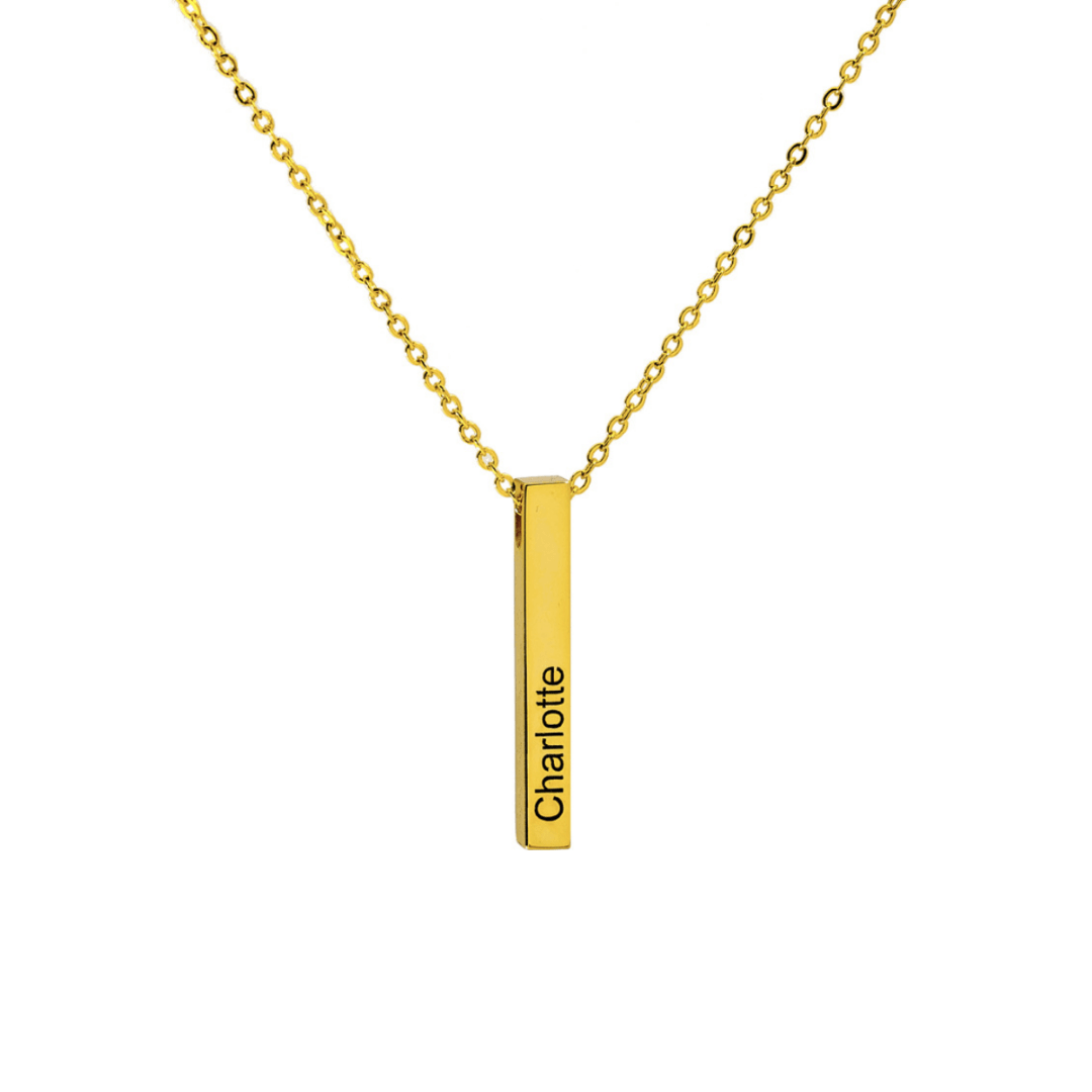 Pillar Bar Name Necklace