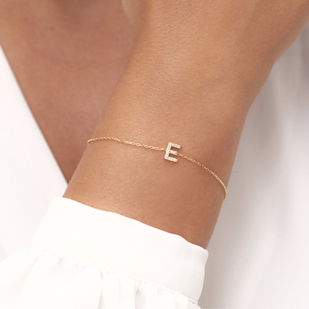 The Original Initial Sapphire Letter Bracelet