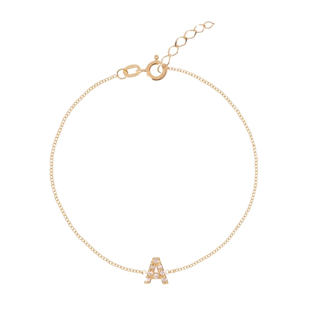 The Original Initial Sapphire Letter Bracelet