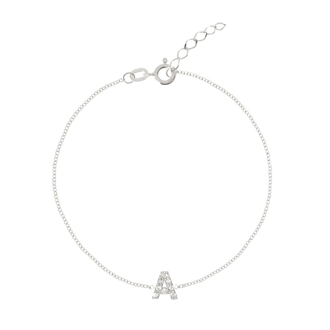 The Original Initial Sapphire Letter Bracelet