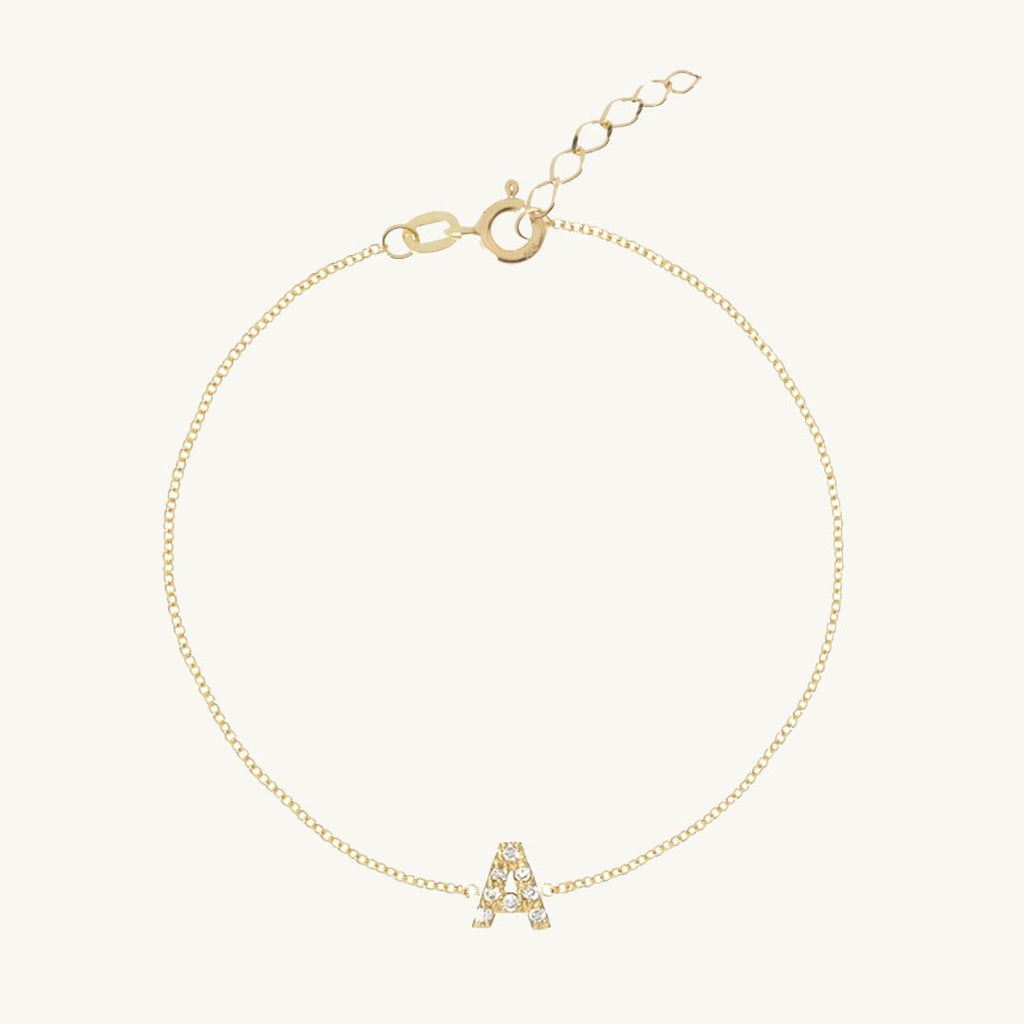 The Original Initial Sapphire Letter Bracelet