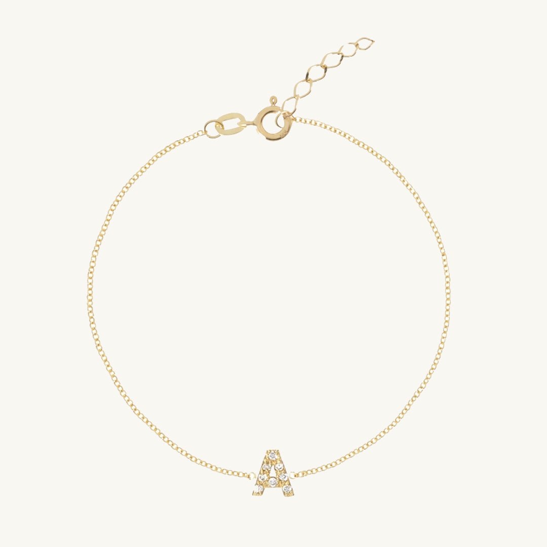 The Original Initial Sapphire Letter Bracelet