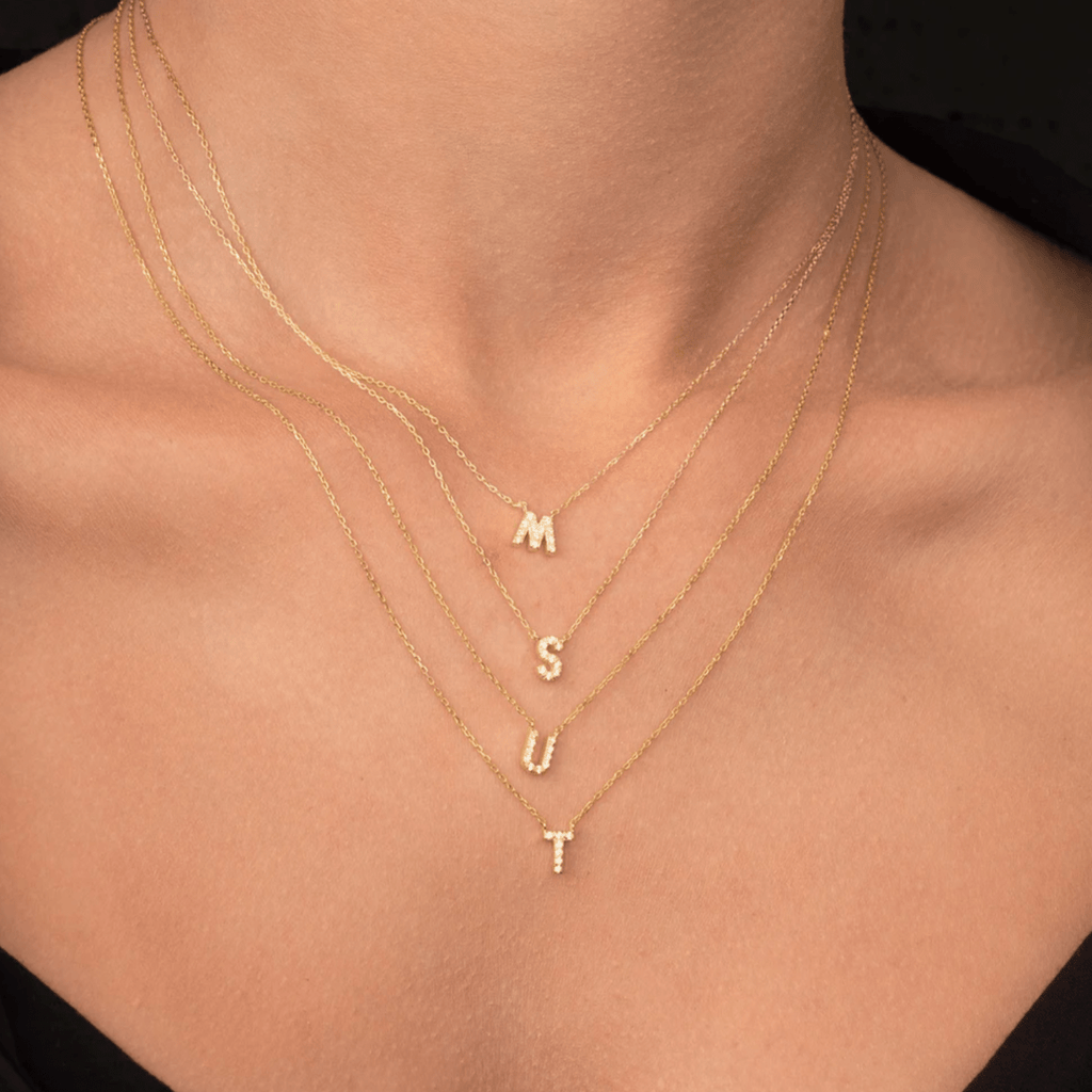 The Original Initial Sapphire Letter Necklace