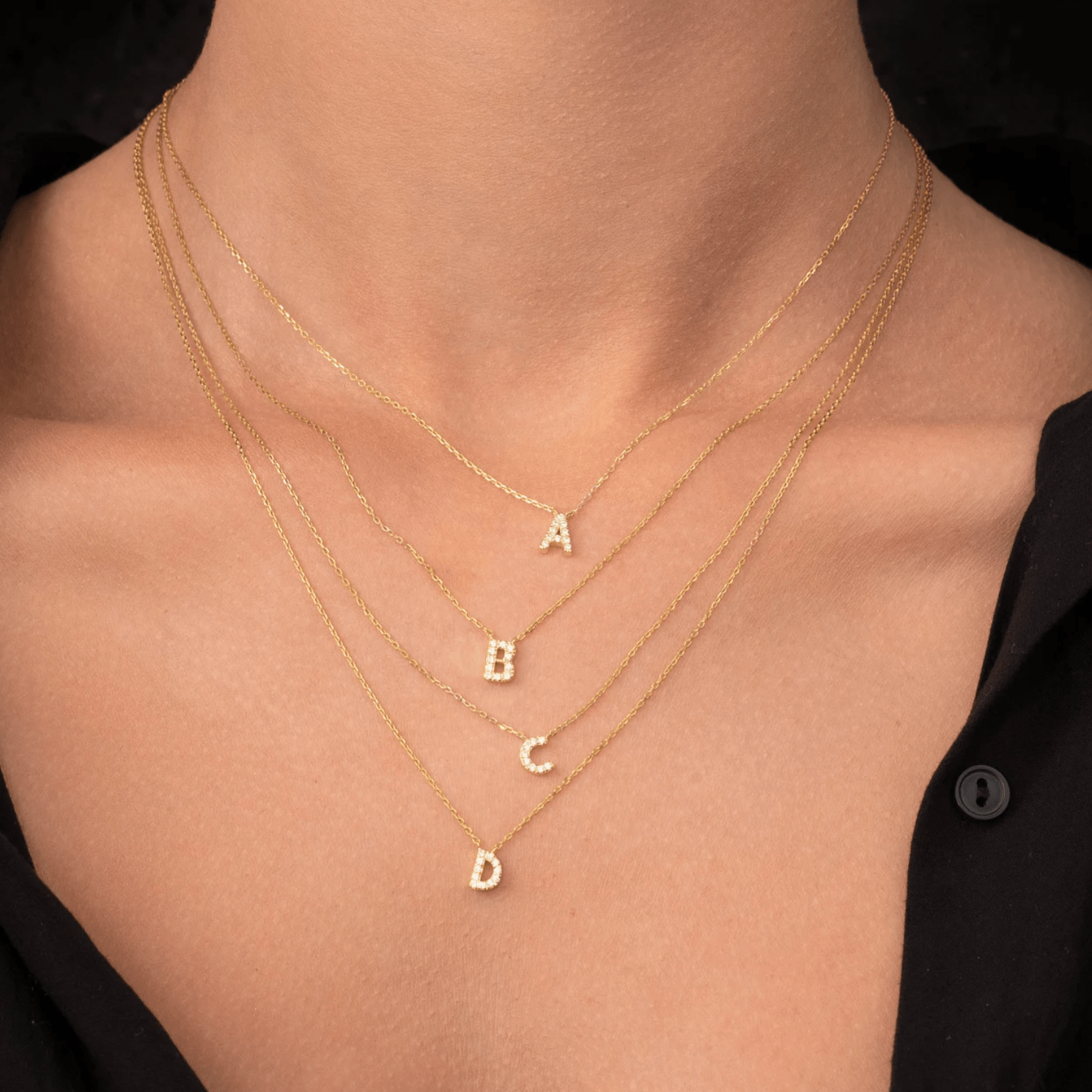 The Original Initial Sapphire Letter Necklace