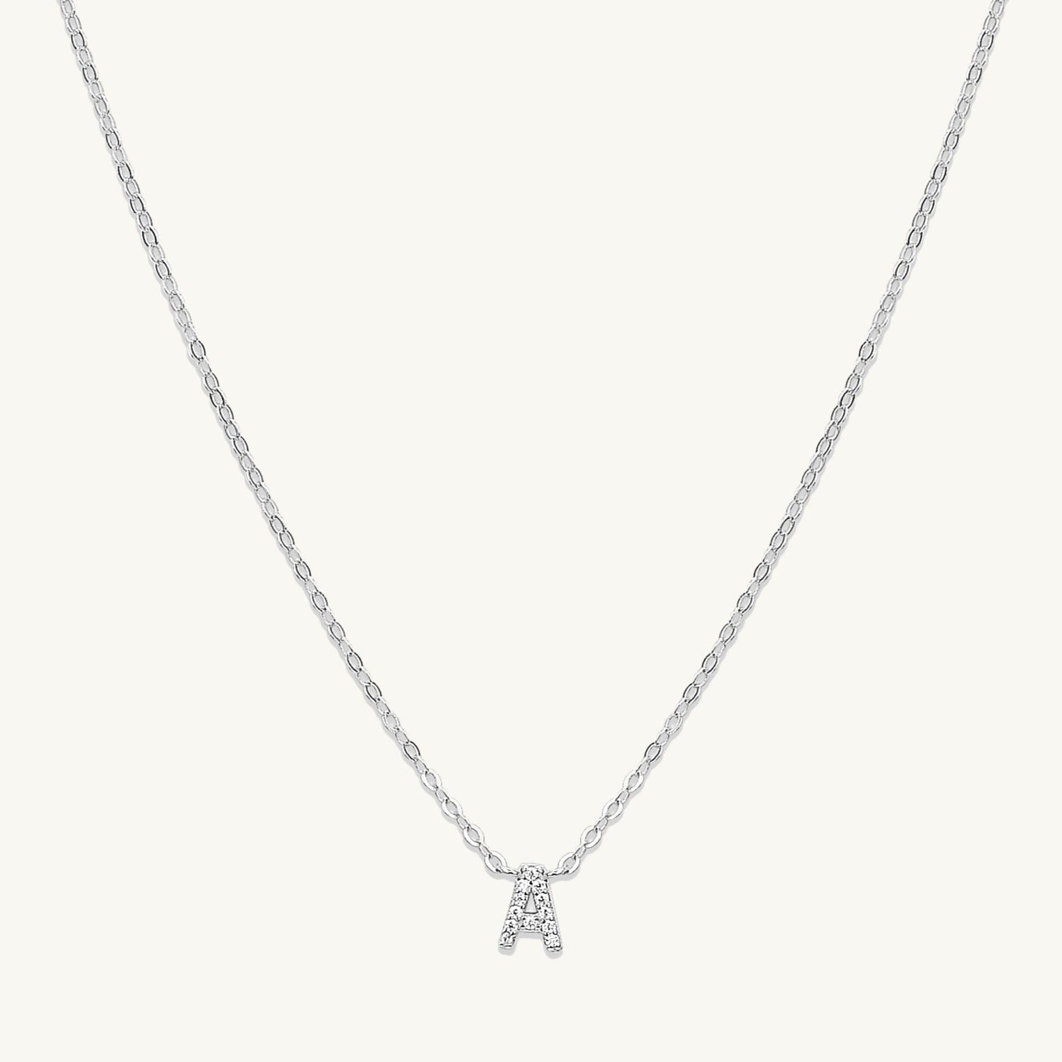 The Original Initial Sapphire Letter Necklace