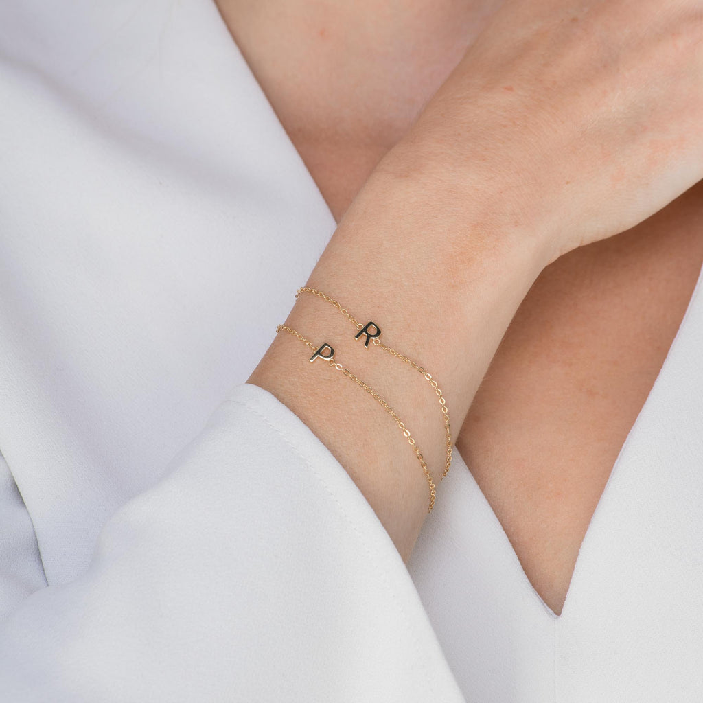 The Original Single Initial Letter Bracelet