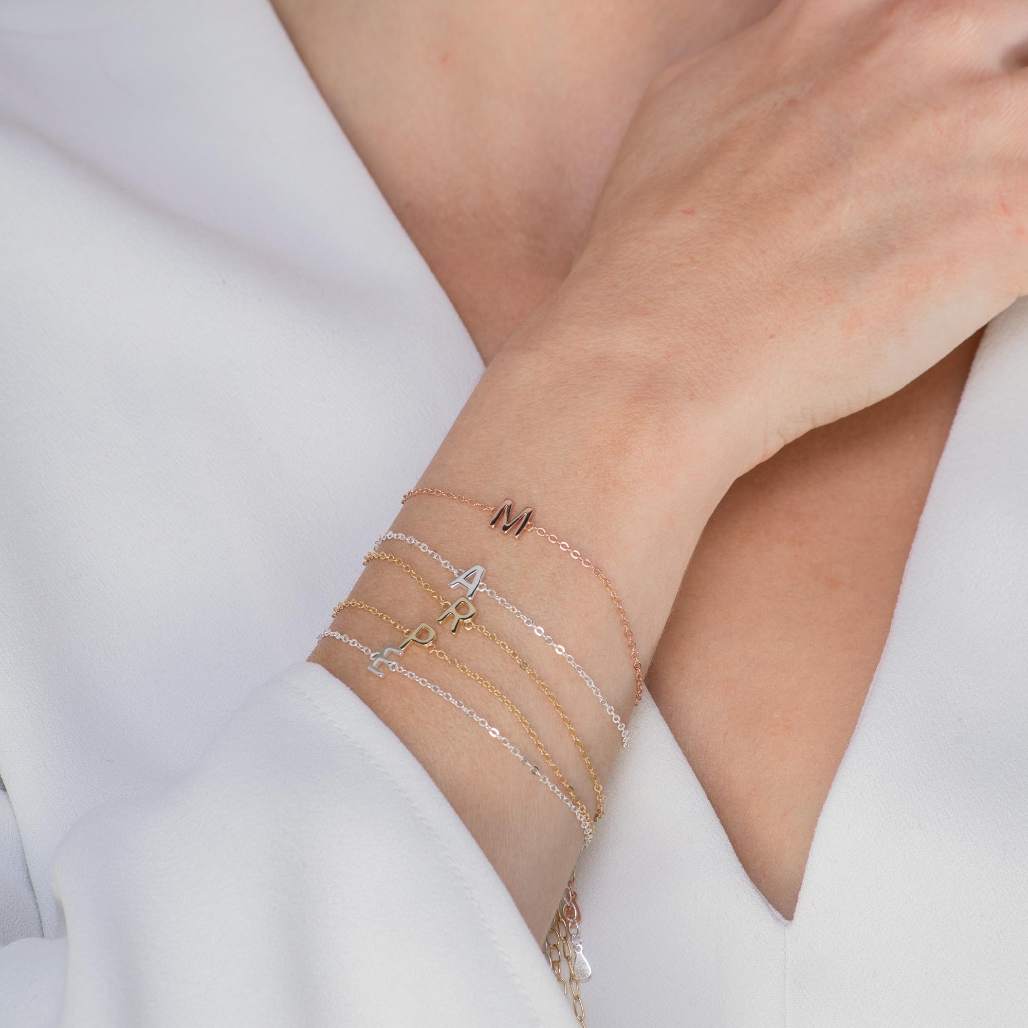 The Original Single Initial Letter Bracelet