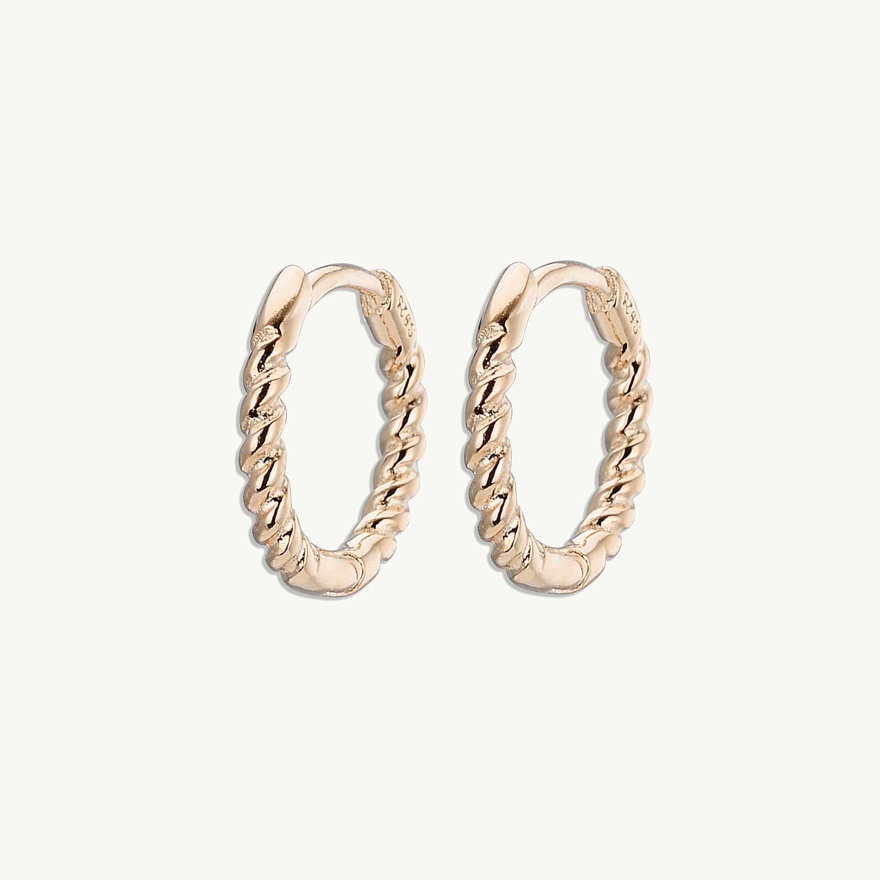 Thin Croissant Hoop Earrings